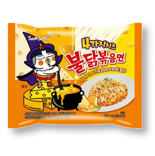 [8801073115088] Buldak Cuatro Quesos 145 Gr