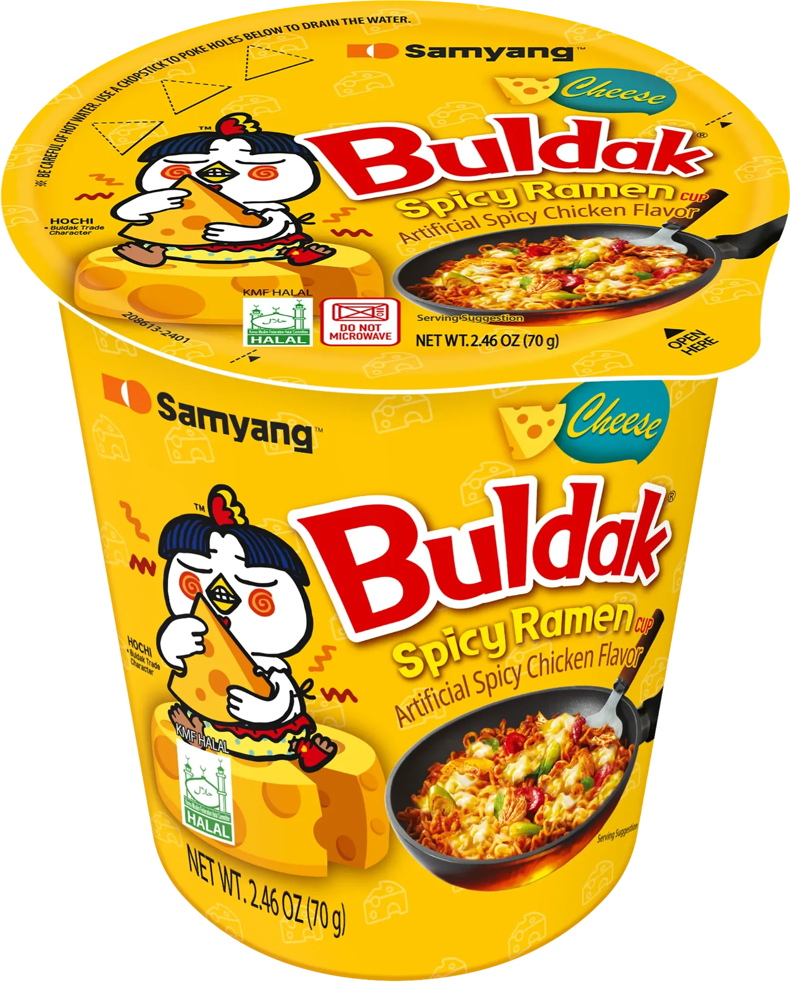 Buldak Cup Queso Picante - 70 gr