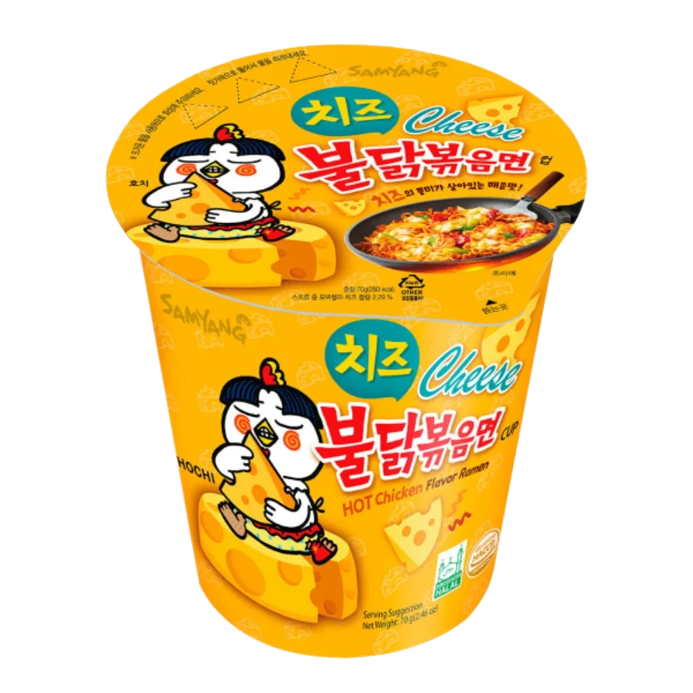 [8801073211254] Buldak Cup Queso Picante 70 Gr