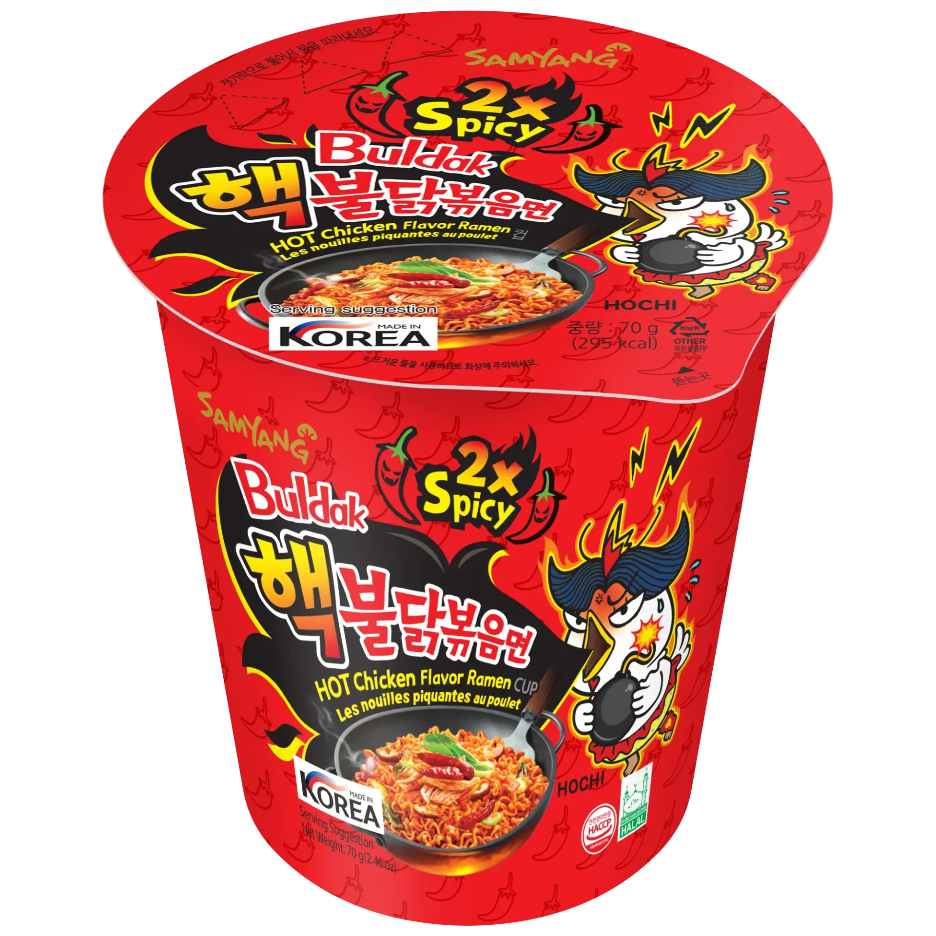 Buldak Cup X2 Extra Picante - 70 gr