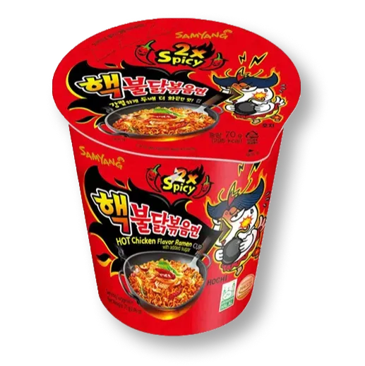 [8801073211223] Buldak Cup X2 Extra Picante 70 gr