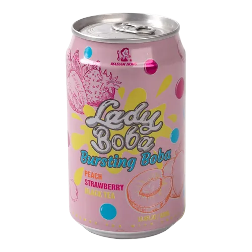 Lady Boba - Durazno y Fresa - 320 Ml