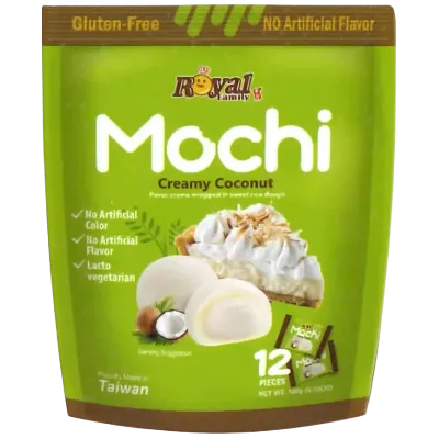 Royal Mochi - Crema de Coco - 12 pzas - 180 gr