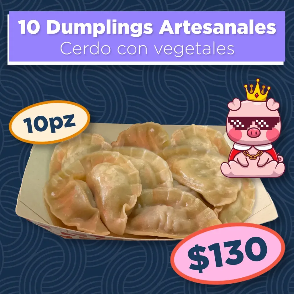 10 Dumplings Cerdo
