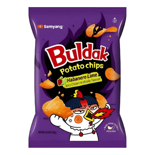 Buldak Potato Chips Habanero Limón - 120 Gr