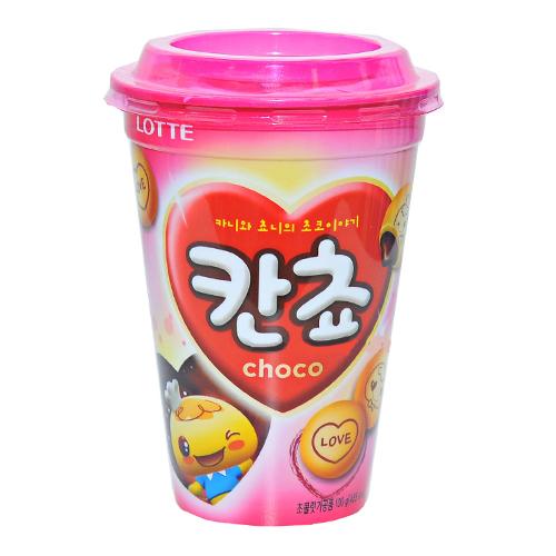 Lotte - Cup Galletas Kancho Rellenas de Chocolate - 88 gr