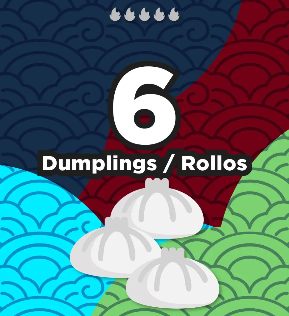 6 Dumplings / Rollos Variados