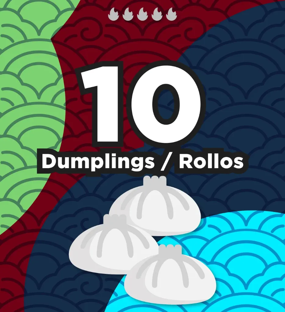 10 Dumplings / Rollos Variados